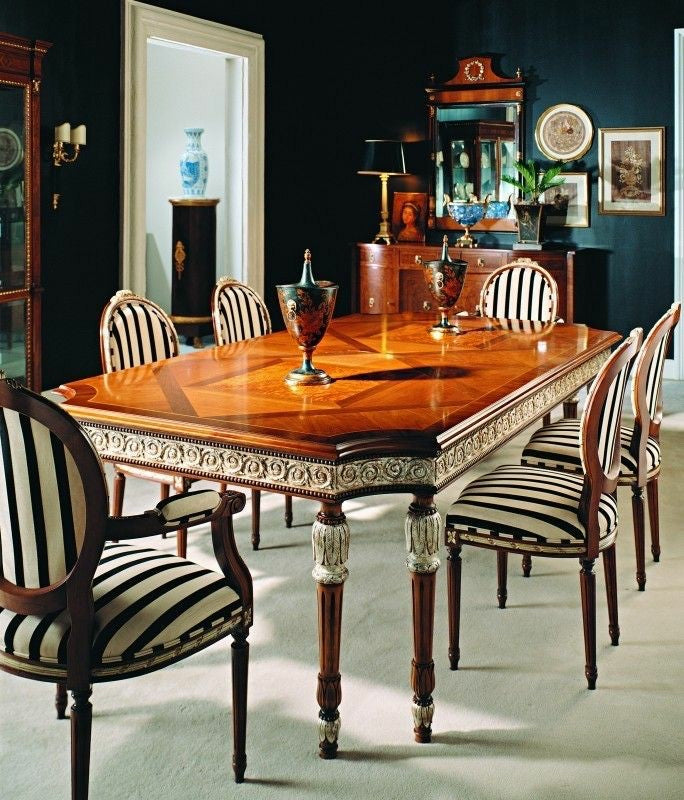 FLK-DN-0001 Zebra Dining Table Set