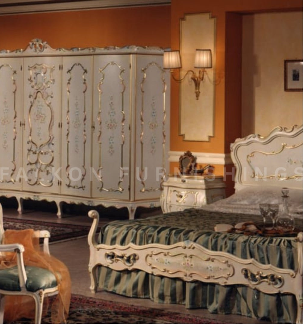 FLK-BDO-004  Ivan Luxury Baroque Double Bed