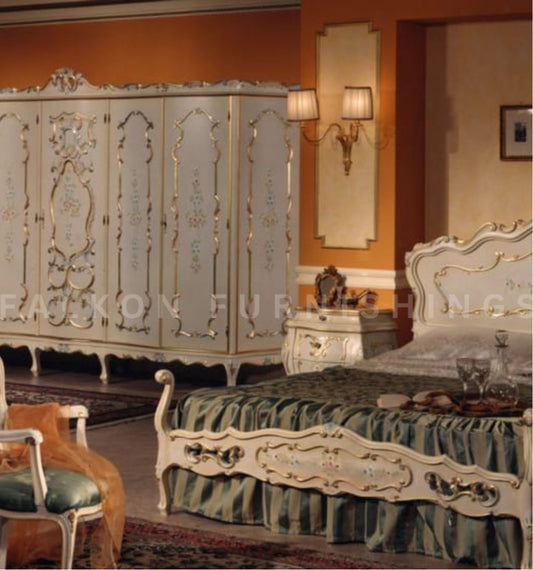 FLK-BDO-004  Ivan Luxury Baroque Double Bed