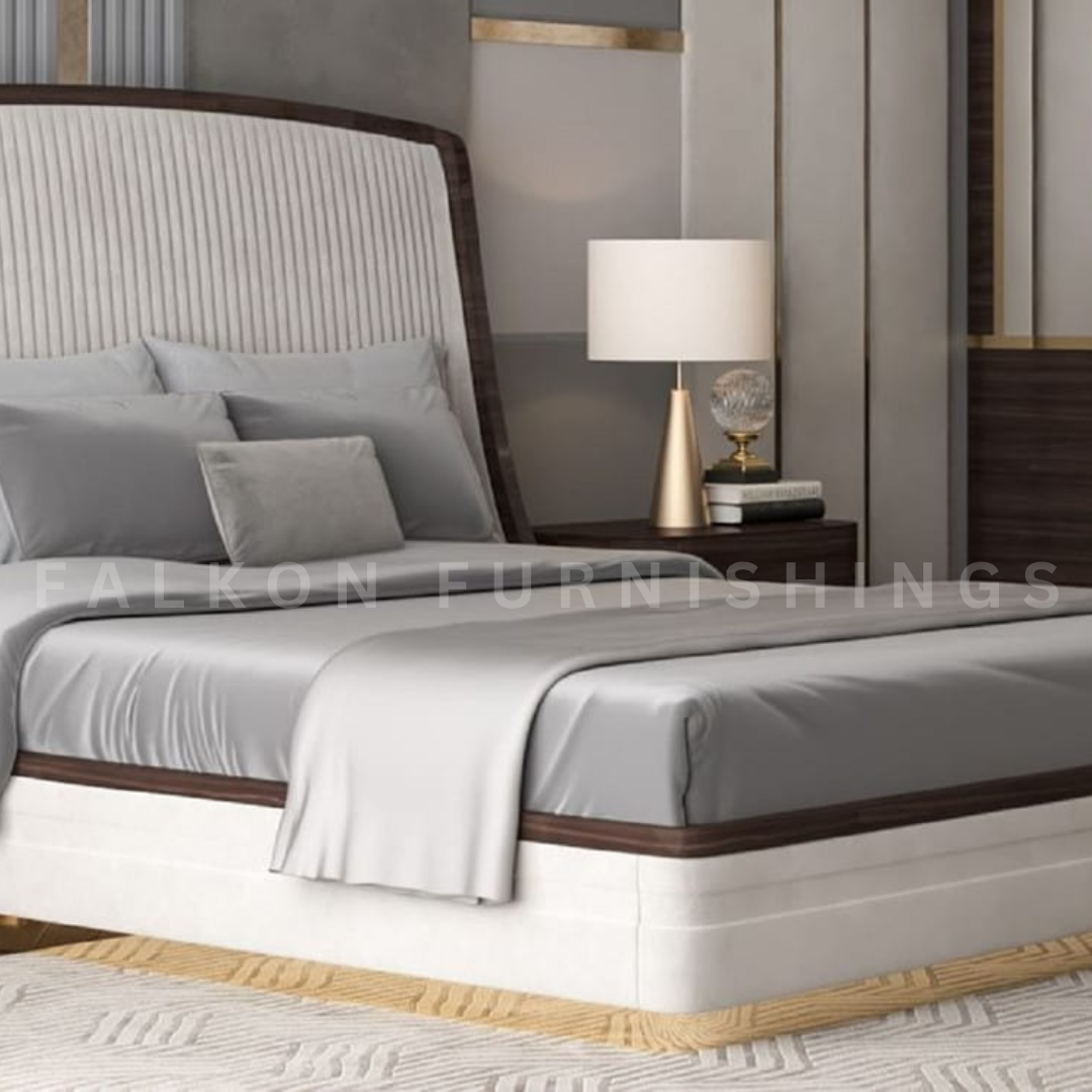 FLK-BDO-0011 Bisque Luxury Double Bed