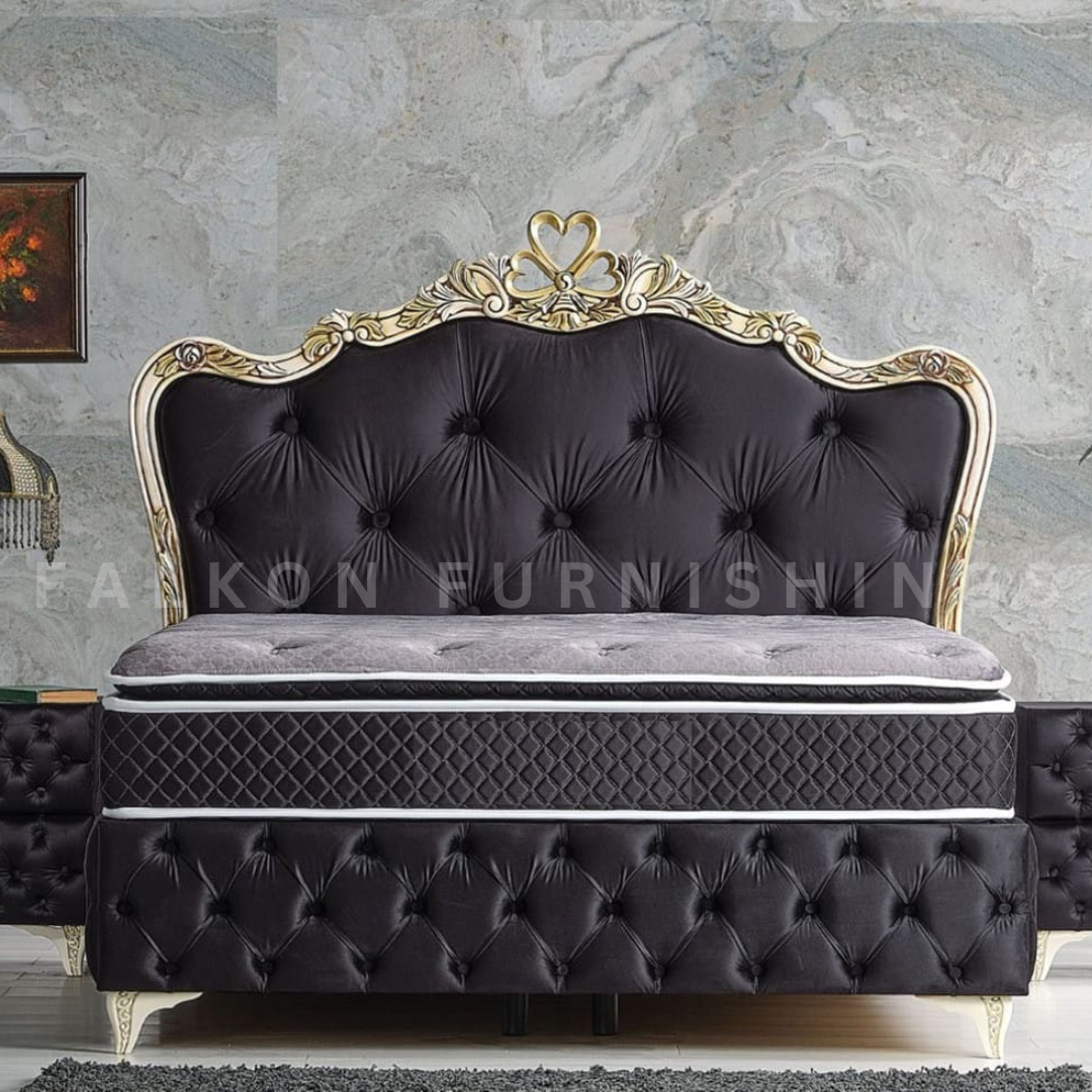 FLK-BDO-0016 Victoria Gold Brown Bed