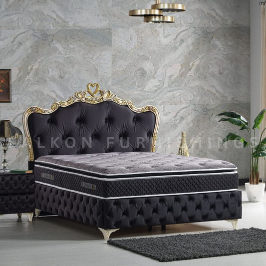 FLK-BDO-0016 Victoria Gold Brown Bed